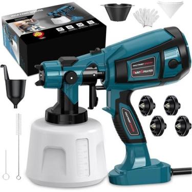 Imagem de Pulverizador de tinta MirrorZone 1000W elétrico com recipiente de 1400