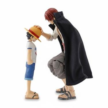 Imagem de Shanks & monkey.d.luffy -kid era- one piece - s.h.figuarts - bandai - 