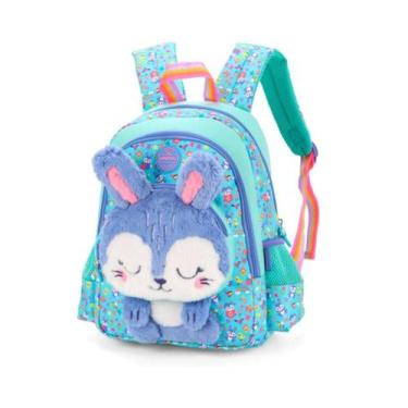 Imagem de Mochila de Costa Coelhinho C/ Orelha 3D Petit Verde - Luxcel - Up4you