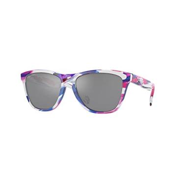 Imagem de Oakley Pacote de óculos de sol OO9245: OO 9245 FROGSKINS (A) 9245C4 Kokoro e kit de acessórios de coleira preta grande