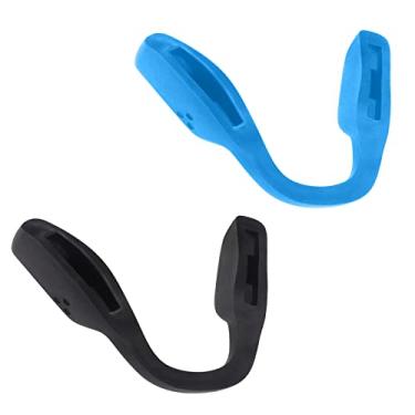 Imagem de BLAZERBUCK Peça de reposição para óculos de sol Oakley BXTR OO9280 - Ponte baixa preta + azul claro