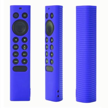 Imagem de Capa protetora de silicone para NVIDIA Shield TV Pro/4K HDR série de controles remotos, leve, de silicone para crianças, antiderrapante/à prova de choque com alça de mão