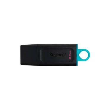 Imagem de Pen Drive Kingston Datatraveler 64GB PRETO/AZUL DTX/64GBI