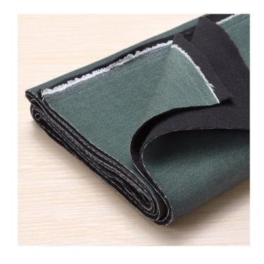 Imagem de Tecido Jeans Azul 140 X 100 Cm, Acessórios De Vestuário De Tecido Jeans De Algodão Para Costura De Calças, Jaquetas, Bolsas, De Espessura(thick Black)(Dark Green 1,3x1.4M)