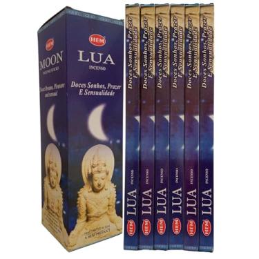 Imagem de Incenso Indiano Hem Lua - Desperta Intuição Cx.6un.8v.