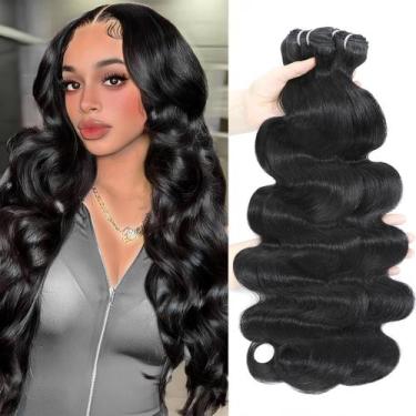Imagem de Pacotes de cabelo Nerkre Body Wave 100% Brazilian Virgin 16 18 20cm