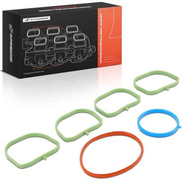 Imagem de A-Premium Conjunto de juntas do coletor de admissão do motor inferior compatível com Ford, Mazda, Lincoln, Mercury Cars - 2001-2020 - Fusion, Escape, C-Max, Ranger, MKZ, Tribute, Mariner, Milan, 6
