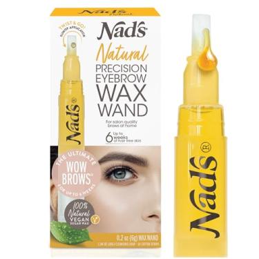 Imagem de Nad's Kit de cera modeladora de sobrancelha – Natural para todos os tipos de pele – Remoção de pelos faciais de sobrancelha para mulheres