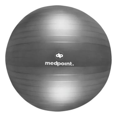 Imagem de Bola Pilates 65Cm Gym Ball Yoga Med Point C Cinza-Escuro