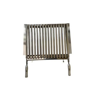 Imagem de Grelha Parrilla Argentina 54x40cm Com Abas Para Churrasqueira Pré-Moldada