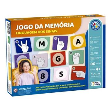 Imagem de Jogo da Memória - Linguagem dos Sinais - Jogo Educativo - Pais e Filho