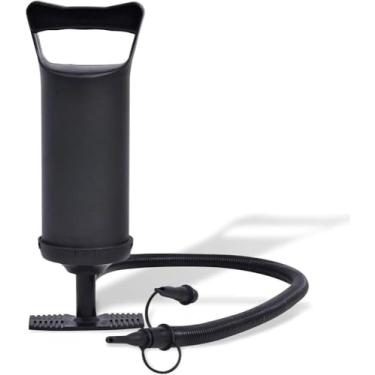 Imagem de Bomba de Ar Manual para Infláveis, 30cm, 3 Bicos Adaptáveis, Mangueira Flexível, Alta Pressão, Portátil