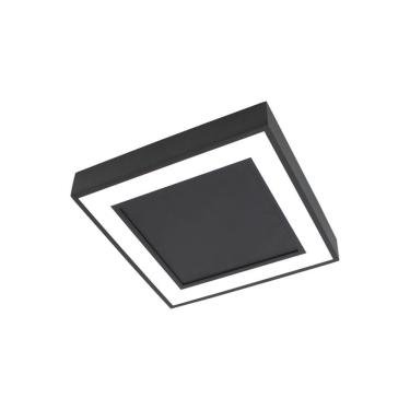 Imagem de Plafon Newline Fit Edge Pl0121 17w 23cm Bivolt Preto 3000k Luz Amarela