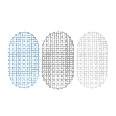 Imagem de Tapete Oval Para Banheiro Box Antiderrapante Pvc 60cm X 32cm