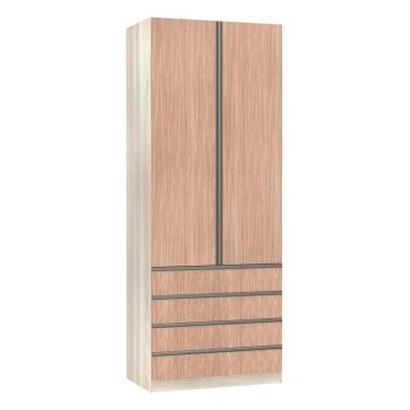 Imagem de Guarda-roupa Solteiro 2 Portas 90 Cm Cumaru