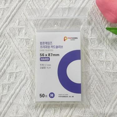 Imagem de 50 peças de protetor de cartão transparente photocard pipoca, capas ultrafinas, à prova d'água, faça você mesmo, capa para cartões de ídolo coreano, 58 x 89 mm