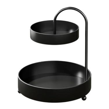 Imagem de DimyFew Cesta de frutas de arame, suporte para armazenamento, cesto decorativo moderno de ferro para vegetais, fruteira de metal para, ideal para, Preto