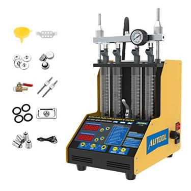 Imagem de AUTOOL Testador de limpador de injetor de combustível ultrassônico suporta limpeza de combustível automotivo de motocicleta a gasolina