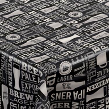 Imagem de Toalha De Mesa Térmica Pvc Cerveja Ipa Prata 0,70 X 1,00