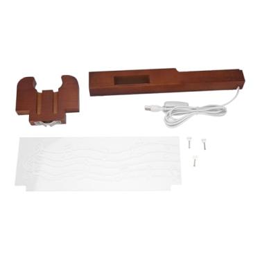 Imagem de RiToEasysports Montagem na Parede da Guitarra, Cabide de Guitarra de Madeira Maciça Com Suporte de Picareta para Guitarristas Masculinos Jogadores Músicos