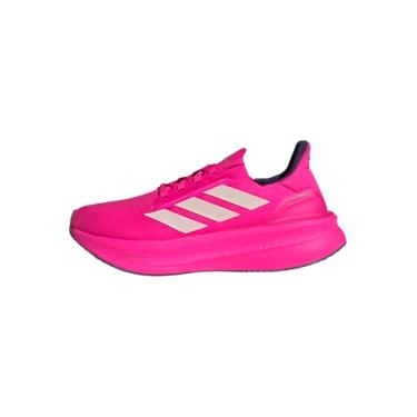 Imagem de adidas Tênis de corrida feminino Ultraboost 5X, Rosa choque/quartzo maravilha/ameixa aurora, 41