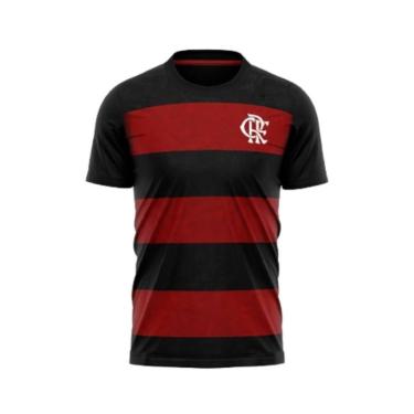 Imagem de CAMISETA BRAZILINE FLAMENGO TORCER INFANTIL PRETO E VERMELHO 08-Unissex