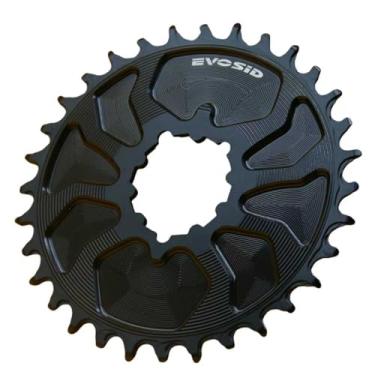 Imagem de EVOSID Anel de corrente fechado para mountain bike 32/34/36/38T, design estreito e largo, anel de montagem direta de 3 parafusos deslocamento de 3 mm para velocidade 8-12 para GXP, SRAM, MTB, mountain