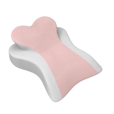 Imagem de Fenteer Almofada para Cama com Encosto Ajustável, Capa Lavável, Espuma Viscoelástica, Suporte para As Costas, Rosa