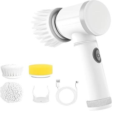 Imagem de Escova de Limpeza 9 Em 1 ou 5 em 1 Recarregavél Elétrica Giratória Com Cabo Alongador(5 EM 1)