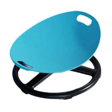 Imagem de Baoblaze Cadeira giratória infantil antiderrapante, portátil, para uso interno e externo, brinquedo calmante, assento giratório sensorial, presente para, Azul