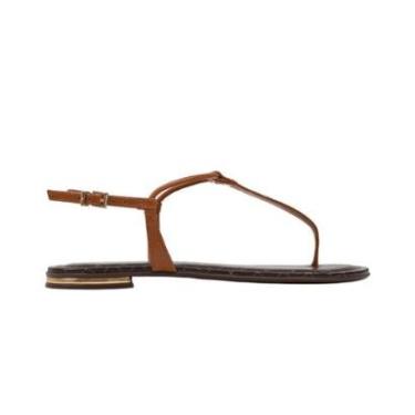Imagem de Sandália Feminina Jorge Bischoff Rasteira Marrom - J24873001-Feminino
