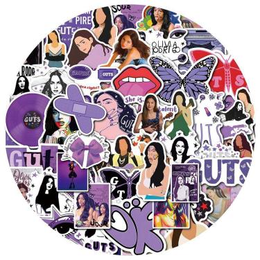 Imagem de Adesivos Olivias Waterproof Vinyl Anime 50 unidades/lote D 5-7 cm