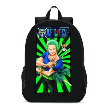 Imagem de Mochila Escolar Infanto Juvenil Anime Mangá Zoro Novidade Geek Skin 00