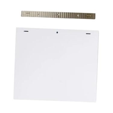 Imagem de Gralara Régua de posicionamento para quadrinhos em aço inoxidável, profissional, com 3 furos, para animação, com pés fixos para papel, ideal para projetos, com 200 Folhas