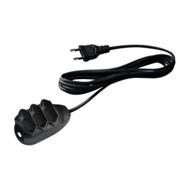 Imagem de Extensão Elétrica 3 Tomadas 2 Pinos 10a 3m Intelbras Ext 2003 Preta