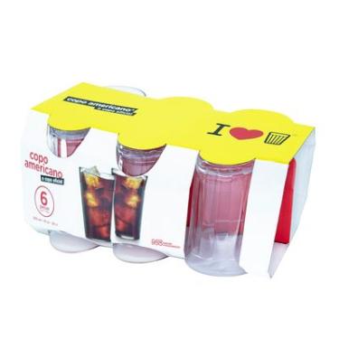 Imagem de CONJUNTO 6 COPOS AMERICANOS 300ML NADIR