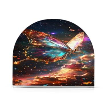 Imagem de Qilmy Lindo porta-guardanapos borboleta céu estrelado para mesas - porta-guardanapos para cozinha, porta-guardanapos de mesa, porta-guardanapos de coquetel, porta-guardanapos moderno, guardanapos de