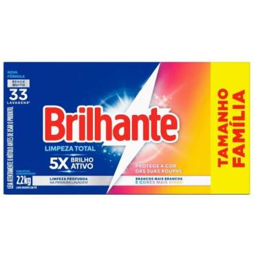 Imagem de Sabão em Pó Concentrado Brilhante Lava Roupas - Limpeza Total Original