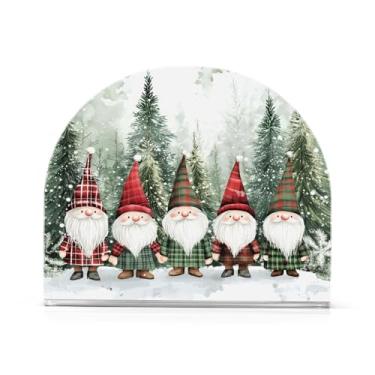 Imagem de xigua Gnomos de Natal fofos porta-guardanapos para mesas – porta-guardanapos para cozinha, porta-guardanapos de mesa, porta-guardanapos de coquetel, porta-guardanapos de papel192