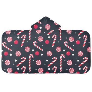 Imagem de Burbuja Toalha de banho com capuz de laço rosa para crianças, toalha de praia de pelúcia macia absorvente para chá de meninas e meninos 3-10 anos, 61 x 127 cm