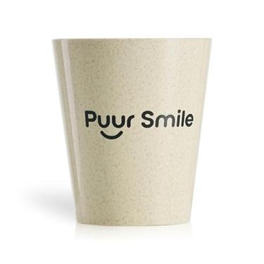 Imagem de Puur Smile Suporte de escova de dentes e copo de enxaguante bucal – canudo de trigo inquebrável + copo de banheiro PP, suportes de pasta de dente fáceis de limpar para banheiro organizador de balcão