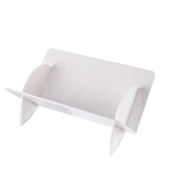 Imagem de Suporte para armazenamento de CDs Rack de armazenamento disco CD Album Record Display Stand Estante transparente(Branco)