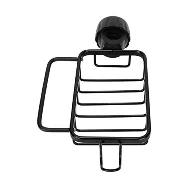 Imagem de GLOGLOW Suporte de Esponja de Torneira Com Prateleira de Toalha, Rack de Torneira de Cozinha de Alumínio para Fácil Organização Ao Redor da Pia, Uso Diário do Banheiro (Preto)