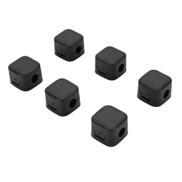 Imagem de Eujgoov Pacote Com 6 Clipes de Cabo Magnético Suporte Organizador de Cabo Sob Gerenciamento de de Mesa Com Adesivo para Carro de Escritório Doméstico Material ABS Slot de 7,5 Mm Operação Com Uma Mão