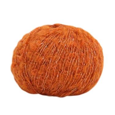 Imagem de Fio de lã macia tricô lã mistura de fios de crochê artesanato 25 g várias cores para bricolage suéteres boneca cachecóis acessórios Daylily amarelo