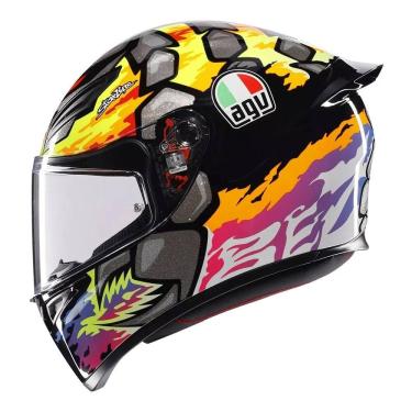 Imagem de Capacete AGV K1S Bezzecchi 2023 Réplica Preto e Amarelo