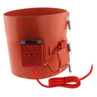 Imagem de shamjina Aquecedor de tambor/balde/barril, fácil de usar, com faixa de aquecimento para graxa, óleo, tinta, mel e parafina, Visor Digital