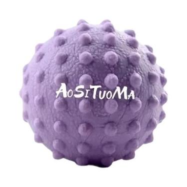 Imagem de Bola De Massagem TPR Para Yoga Com Ponta Elevada Para Cuidado Da Postu