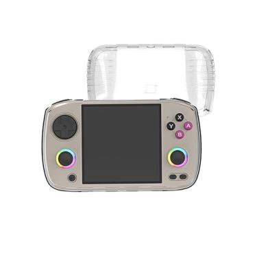 Imagem de Capa transparente para Anbernic RG CubeXX, capa FJIASTB macia TPU à prova de choque, leve, fácil de instalar (transparente)