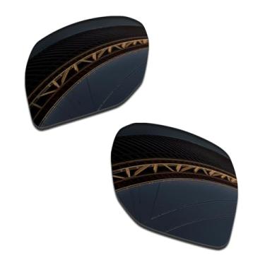 Imagem de LenzProse Lentes de reposição polarizadas de 1,5 mm para óculos de sol Oakley Portal OO9446 62 mm, antiarranhões | Ajuste perfeito, Preto escuro polarizado - 1,5 mm, 62mm